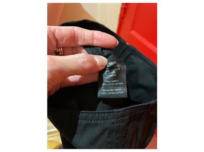 Falda Isabel Marant de algodón negra Negro - vista 5