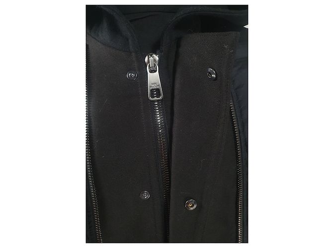 Neil Barrett Chaqueta Abrigo Negra Negro - vista 8