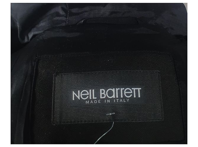 Neil Barrett Chaqueta Abrigo Negra Negro - vista 9