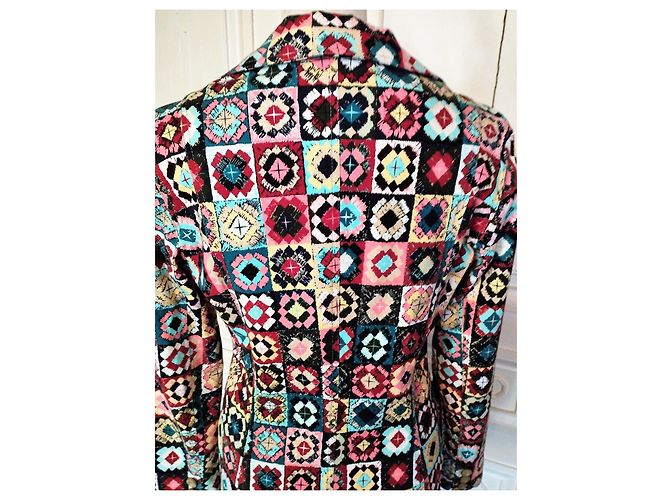 MOSCHINO GIACCA DONNA PATCHWORK S 38/40 Multicolore - vista 10