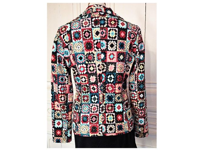 MOSCHINO GIACCA DONNA PATCHWORK S 38/40 Multicolore - vista 3