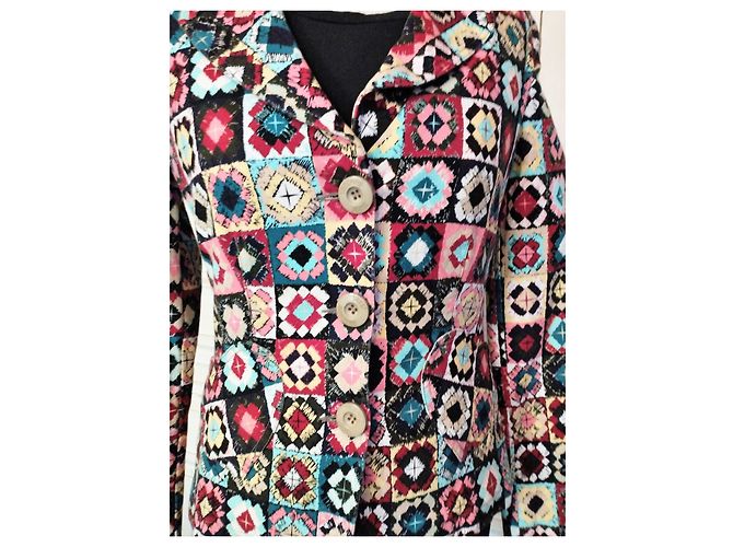 MOSCHINO GIACCA DONNA PATCHWORK S 38/40 Multicolore - vista 7