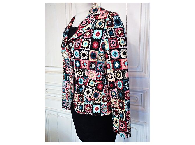 MOSCHINO GIACCA DONNA PATCHWORK S 38/40 Multicolore - vista 8