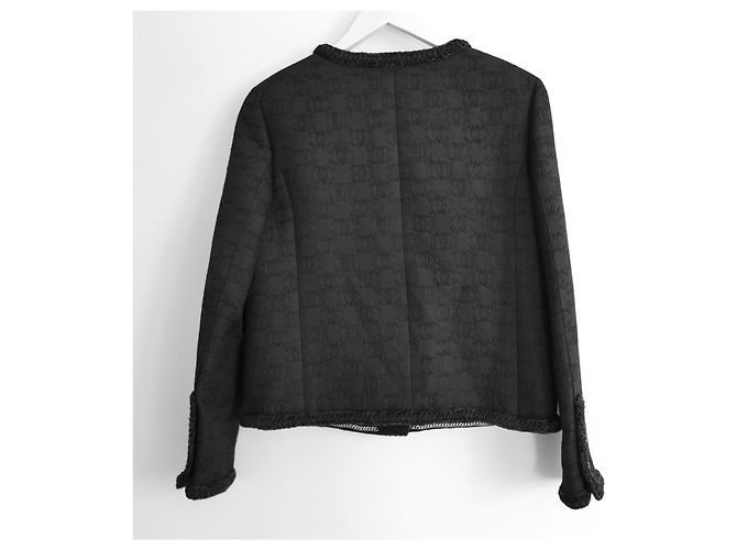 Chanel Pre-Fall 2021 Steppjacke mit CC-Logo Schwarz - Ansicht 8
