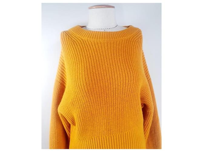 & Other Stories Gelber Wollpullover M - Ansicht 2