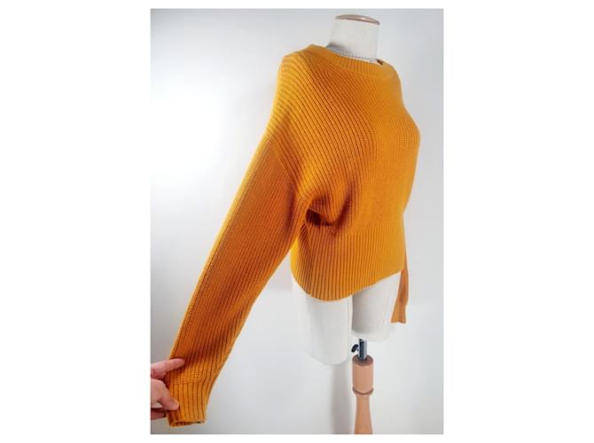 & Other Stories Gelber Wollpullover M - Ansicht 3