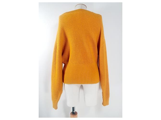 & Other Stories Gelber Wollpullover M - Ansicht 4