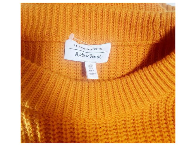 & Other Stories Gelber Wollpullover M - Ansicht 5