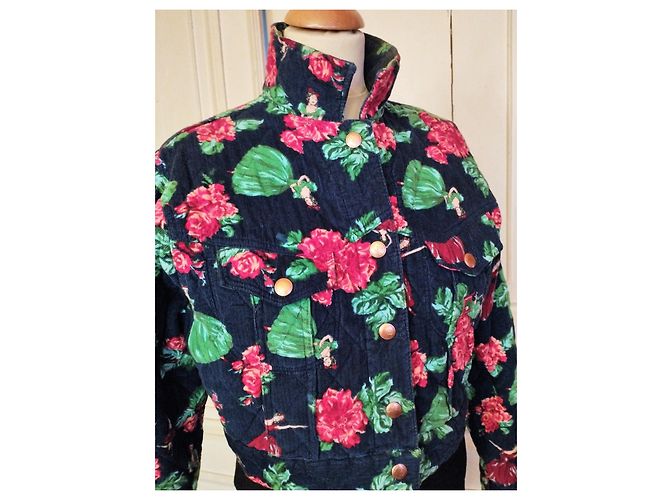 KENZO COLLECTOR COUTURE JACKET DANCERS VELVET BALLERINA TM ODER T 38 Dunkelblau - Ansicht 12
