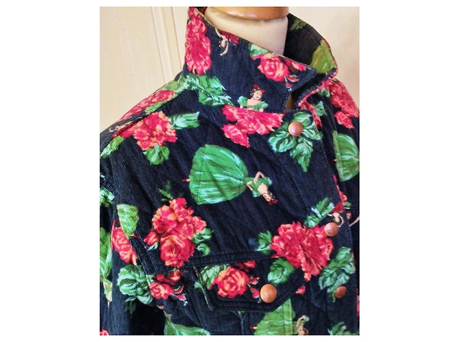 KENZO COLLECTOR COUTURE JACKET DANCERS VELVET BALLERINA TM ODER T 38 Dunkelblau - Ansicht 2