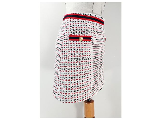 Falda midi de tweed Maje Multicolor - vista 2