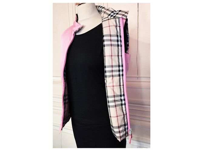 BURBERRY GIACCA ZIP foderata LIGHT TRENDY T 38/42 Rosa - vista 11