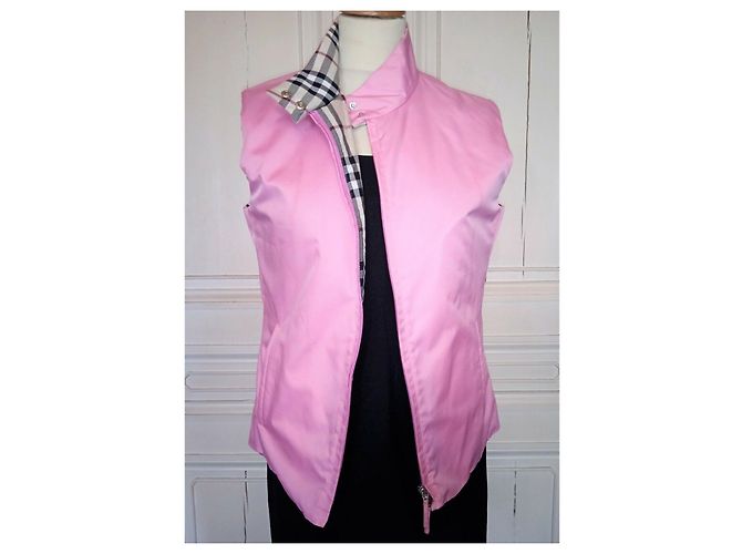 BURBERRY GIACCA ZIP foderata LIGHT TRENDY T 38/42 Rosa - vista 3