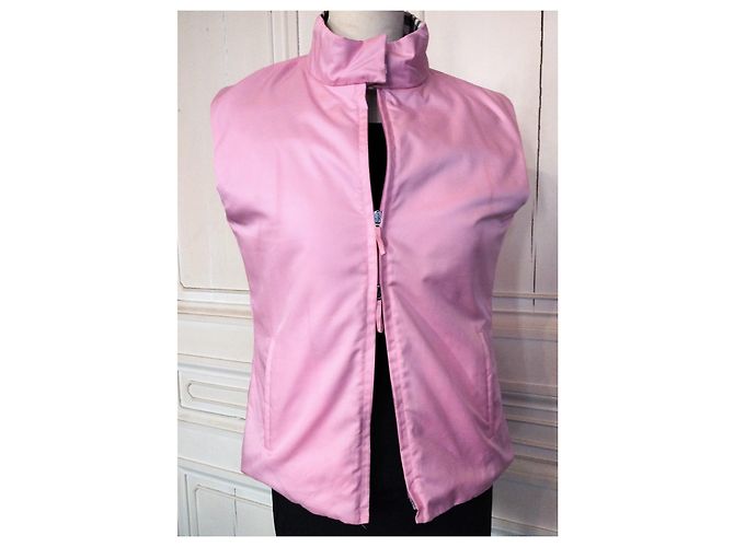 BURBERRY GIACCA ZIP foderata LIGHT TRENDY T 38/42 Rosa - vista 5