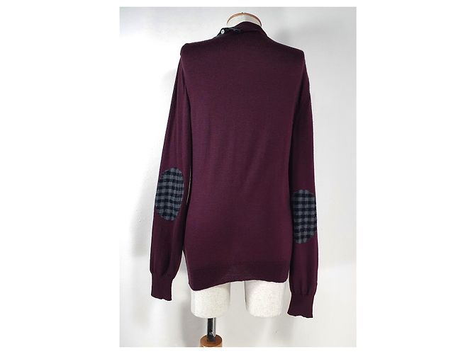 Maglione Patrizia Pepe in lana merino rosso scuro Bordò - vista 4
