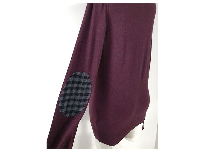 Maglione Patrizia Pepe in lana merino rosso scuro Bordò - vista 5