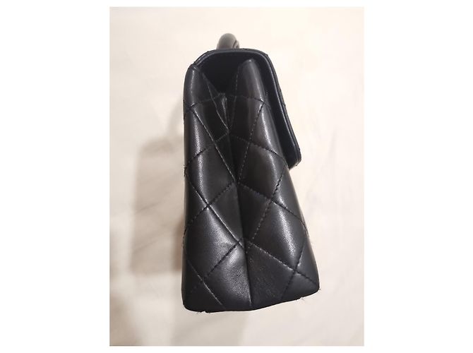 Vintage Chanel Kleine Lammledertasche GHW Schwarz - Ansicht 6