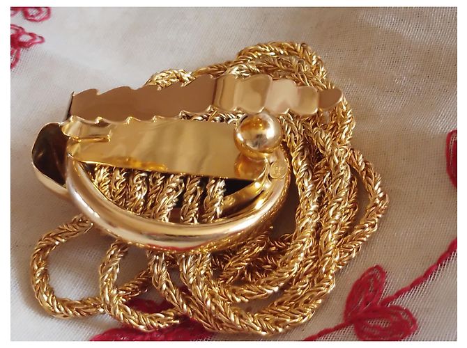 Cintura Dior in metallo dorato D'oro - vista 10
