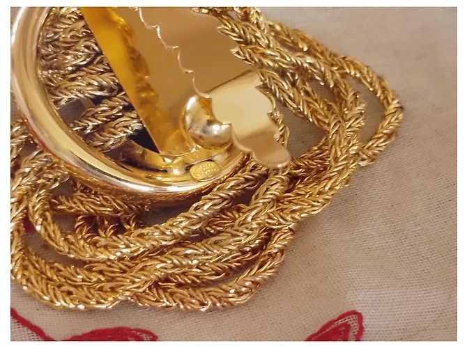 Cintura Dior in metallo dorato D'oro - vista 11