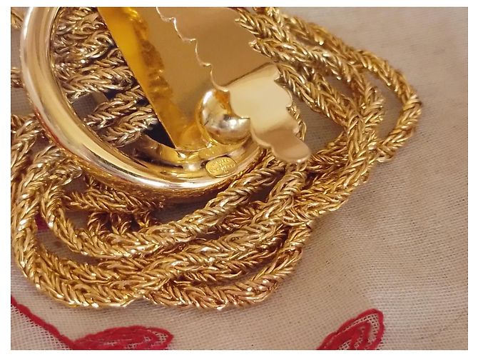 Cintura Dior in metallo dorato D'oro - vista 12