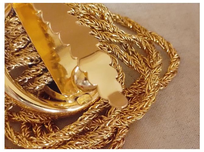 Cintura Dior in metallo dorato D'oro - vista 13
