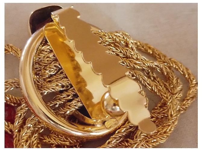 Cintura Dior in metallo dorato D'oro - vista 14