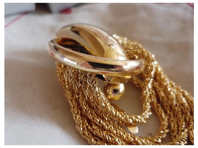 Cintura Dior in metallo dorato D'oro - vista 3
