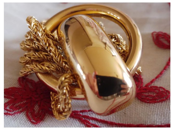 Cintura Dior in metallo dorato D'oro - vista 4