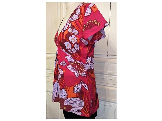 BLUSA ESTIVA ANTIK BATIK CON NAPPINE TL O T38/40 Multicolore - vista 4