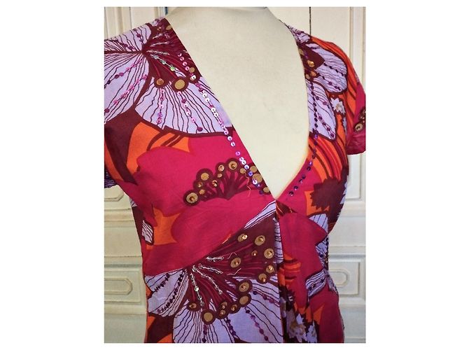 BLUSA ESTIVA ANTIK BATIK CON NAPPINE TL O T38/40 Multicolore - vista 5
