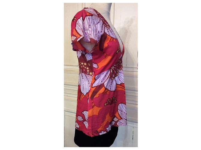 BLUSA ESTIVA ANTIK BATIK CON NAPPINE TL O T38/40 Multicolore - vista 7
