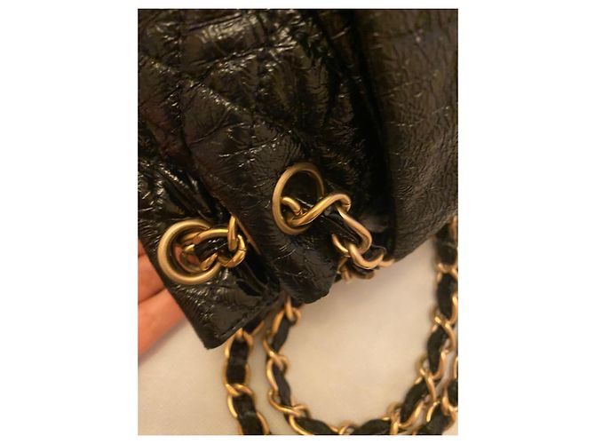 Borsa Chanel in vernice nera Nero - vista 10