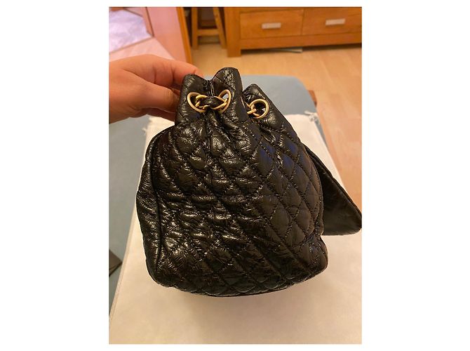 Borsa Chanel in vernice nera Nero - vista 6