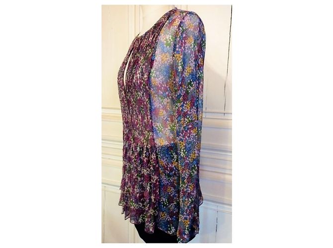 ANTIK BATIK TUNICA OLENE IN SETA BLUSA LIBERTY PLASTRO PLEASE T 38 - vista 12