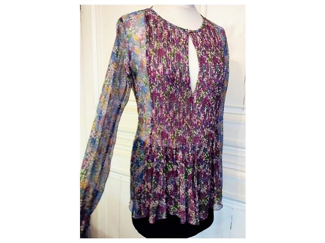 ANTIK BATIK TUNICA OLENE IN SETA BLUSA LIBERTY PLASTRO PLEASE T 38 - vista 2