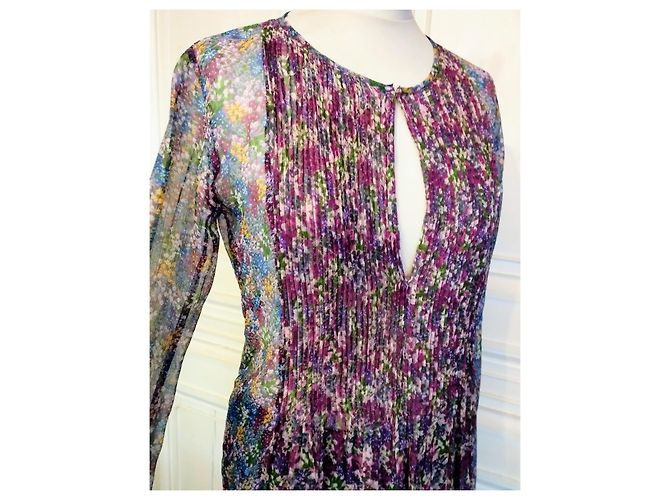 ANTIK BATIK TUNICA OLENE IN SETA BLUSA LIBERTY PLASTRO PLEASE T 38 - vista 3