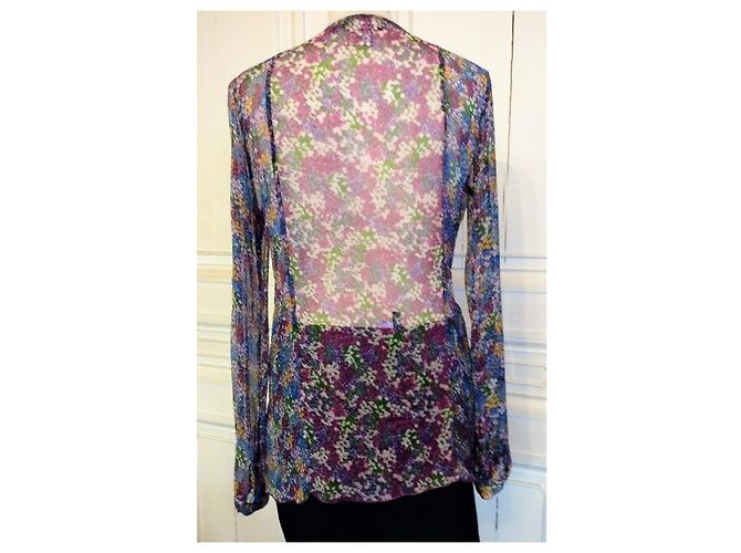 ANTIK BATIK TUNICA OLENE IN SETA BLUSA LIBERTY PLASTRO PLEASE T 38 - vista 4