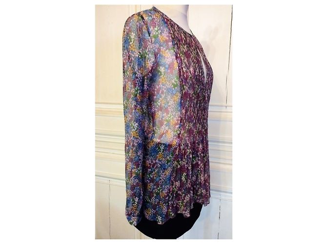 ANTIK BATIK TUNICA OLENE IN SETA BLUSA LIBERTY PLASTRO PLEASE T 38 - vista 8