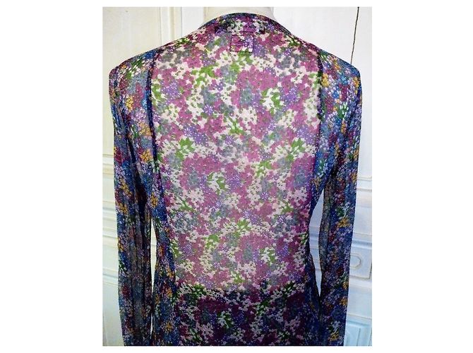 ANTIK BATIK TUNICA OLENE IN SETA BLUSA LIBERTY PLASTRO PLEASE T 38 - vista 9