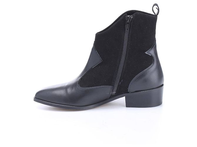Stivaletti Carel Carol in pelle nera Nero - vista 2
