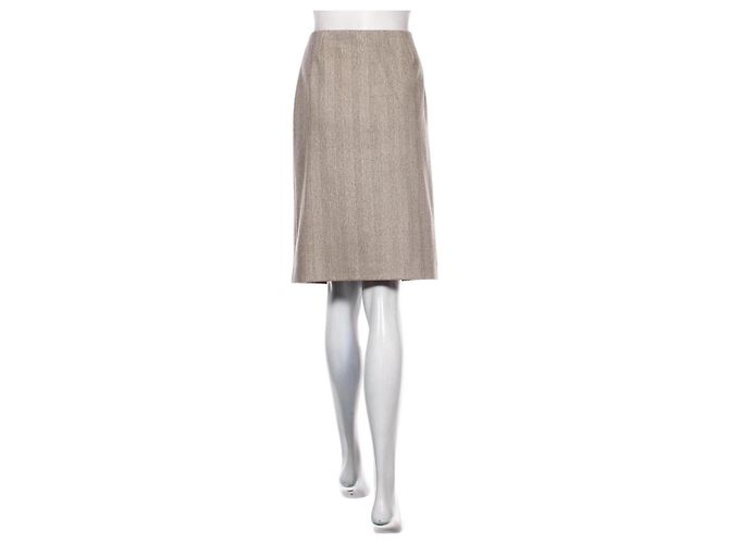 Falda de lana beige Loro Piana - vista 2