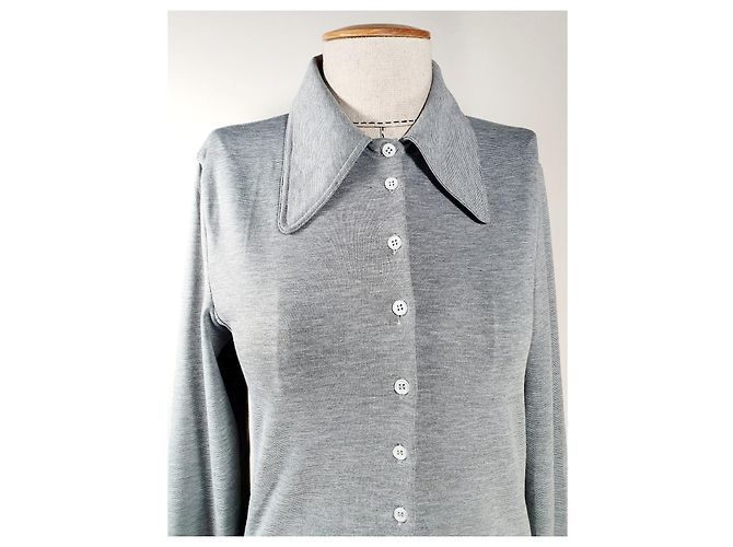 Lemaire Polo de Manga Larga Gris Algodón - vista 2