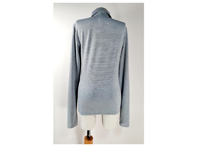 Lemaire Polo de Manga Larga Gris Algodón - vista 4