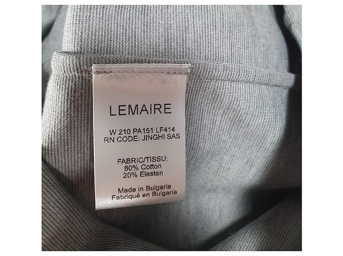 Lemaire Polo de Manga Larga Gris Algodón - vista 6