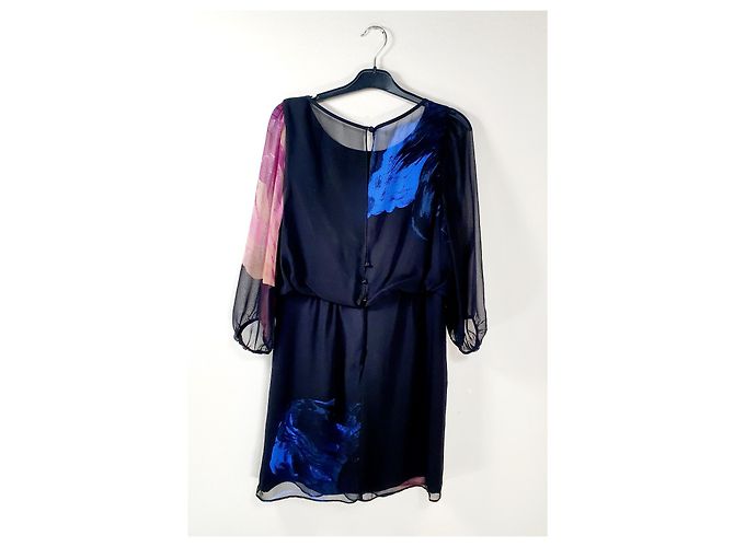 Vestido midi de seda Tibi Multicolor - vista 4