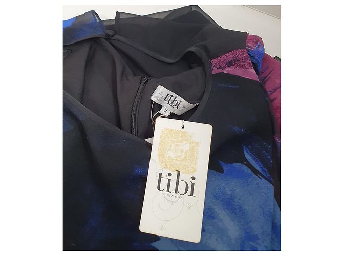 Vestido midi de seda Tibi Multicolor - vista 6