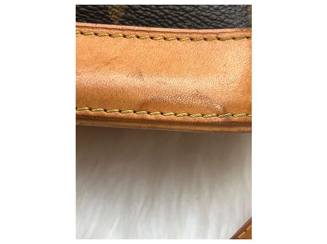 Borsa a mano Louis Vuitton Alma Marrone in cotone - vista 11