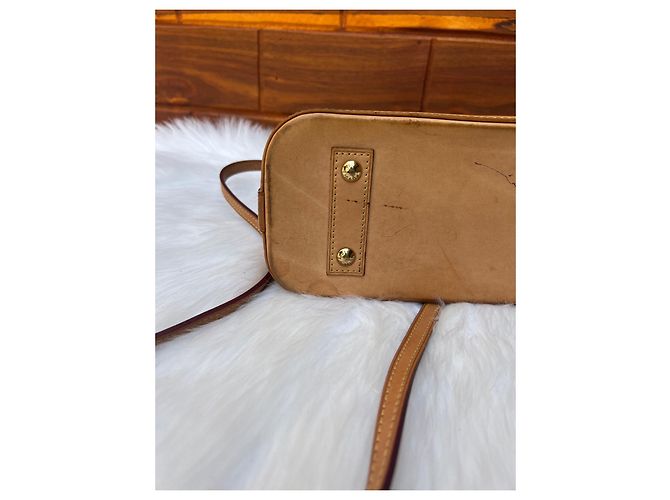 Borsa a mano Louis Vuitton Alma Marrone in cotone - vista 17