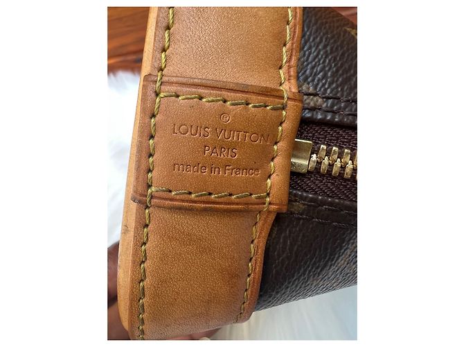 Borsa a mano Louis Vuitton Alma Marrone in cotone - vista 20
