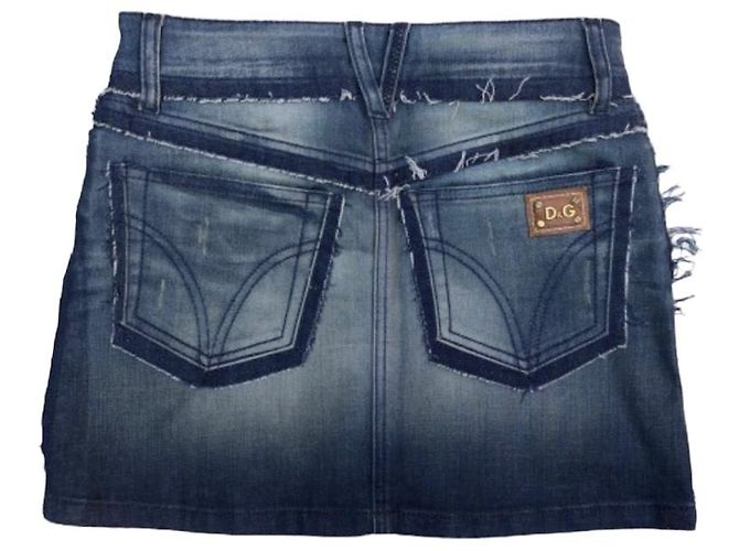 Minifalda vaquera Dolce & Gabbana 36 (24) Denim azul - vista 2